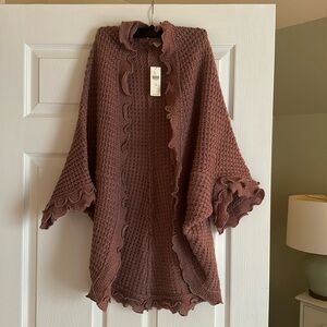 Anthropology open soft knitted sweater